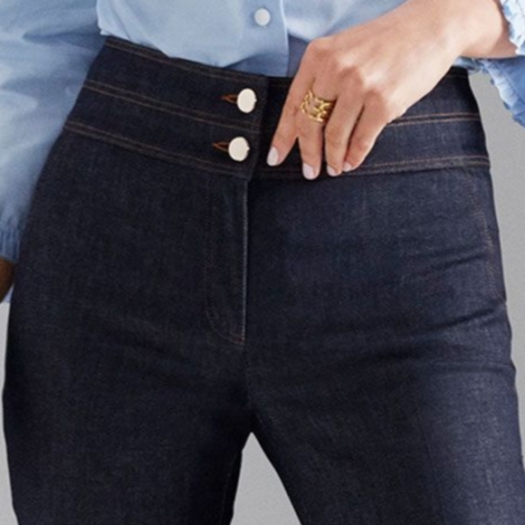 PER SE by CARLISLE Indigo High Rise Stretch Denim - Picture 3 of 6